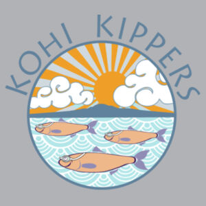 Kohi Kippers Blue - Womens Mika Organic Short Sleeved Dress Design