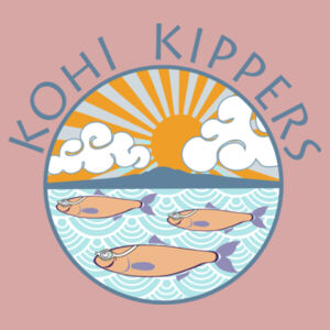 Kohi Kippers Blue - Womens Faded Tee Design