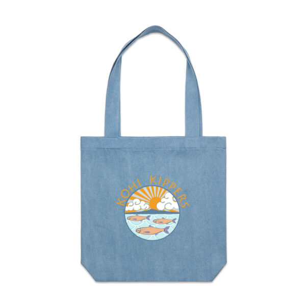 Kohi Kippers Gold - Denim Carrie Tote Thumbnail