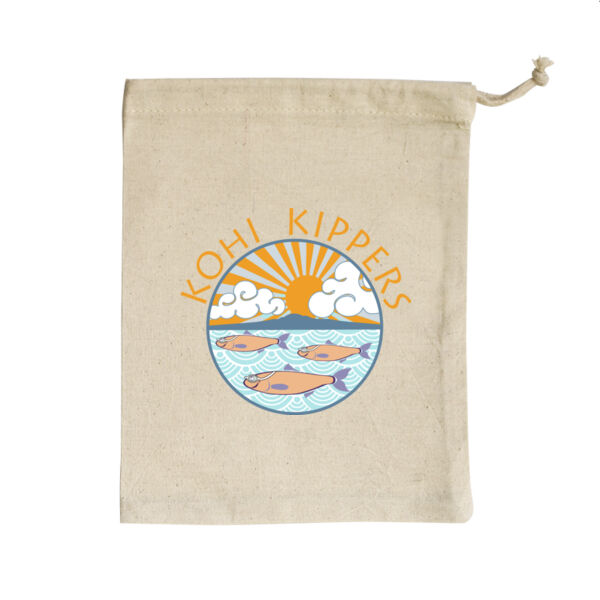 Kohi Kippers Gold - Small Calico Bag Thumbnail