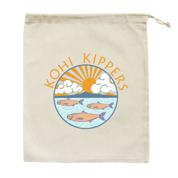 Kohi Kippers Gold - Medium Calico Bag Thumbnail