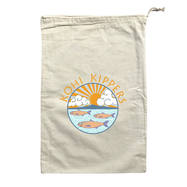 Kohi Kippers Gold - Large Calico Bag Thumbnail