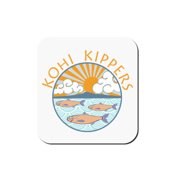 Kohi Kippers Gold  - Coaster - Square Hardboard Thumbnail