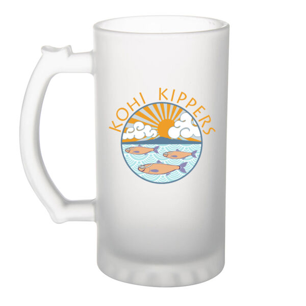 Kohi Kippers Gold  - Frosted Glass Beer Mug Thumbnail