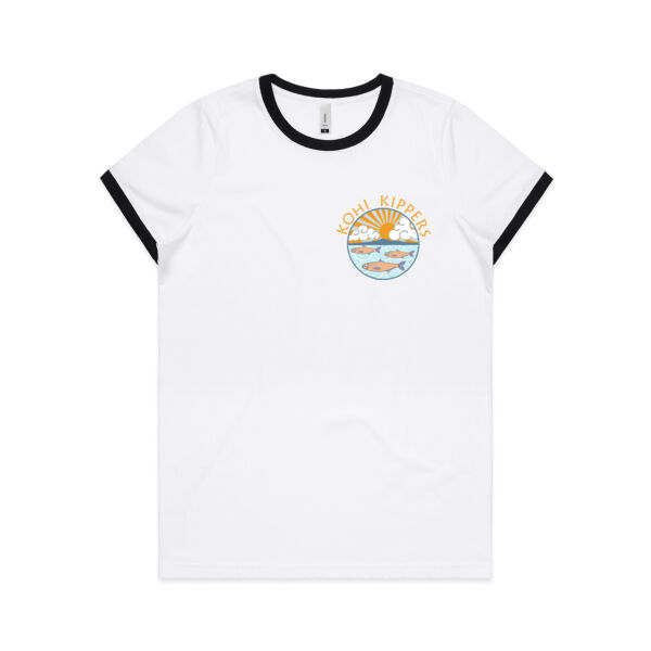Kohi Kippers Yellow - AS Colour Womens Ringer Tee Thumbnail
