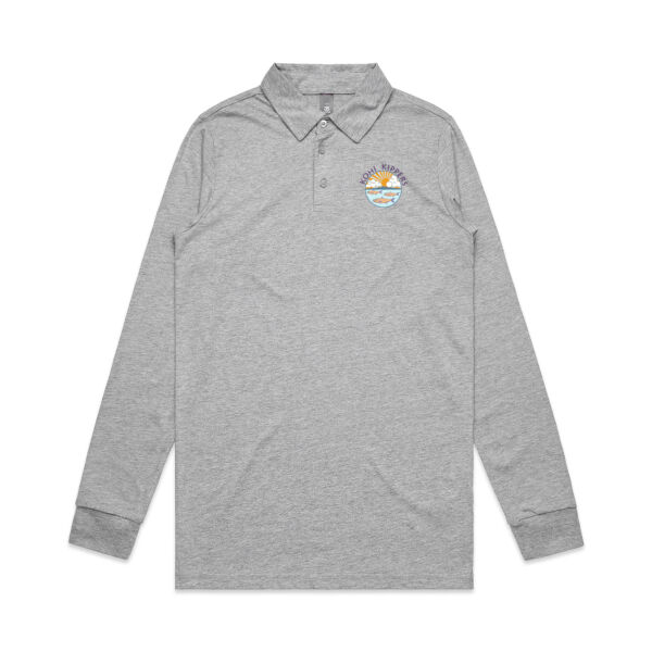 Kohi Kippers Purple - Mens Chad Longsleeve Polo Thumbnail