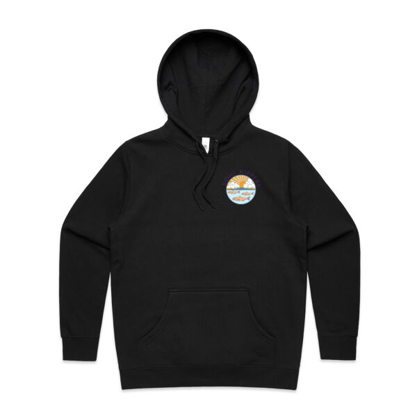 Kohi Kippers Purple - Womens Stencil Hood Thumbnail