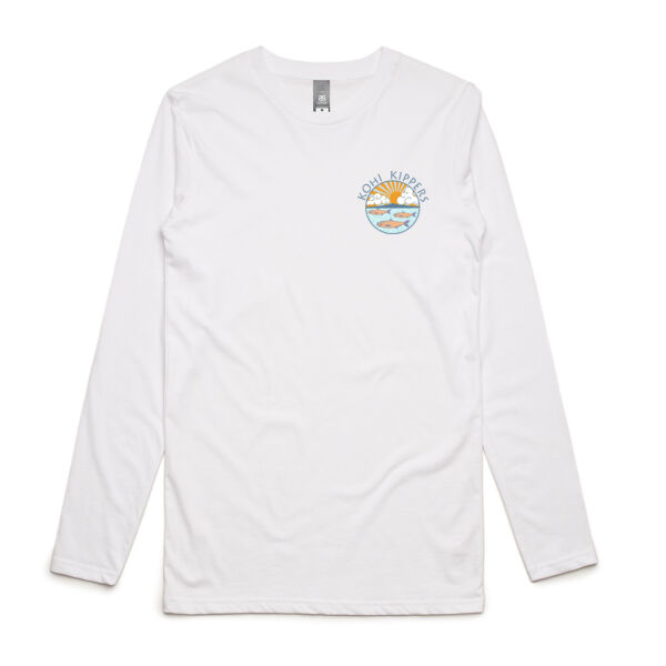 Kohi Kippers Blue - Mens Ink Longsleeve Tee Thumbnail