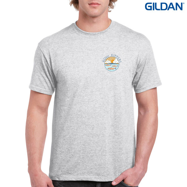 Kohi Kippers Blue - Mens Heavy Cotton T-Shirt Thumbnail