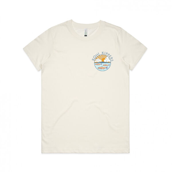 Kohi Kippers Blue - Womens Maple Organic Tee Thumbnail